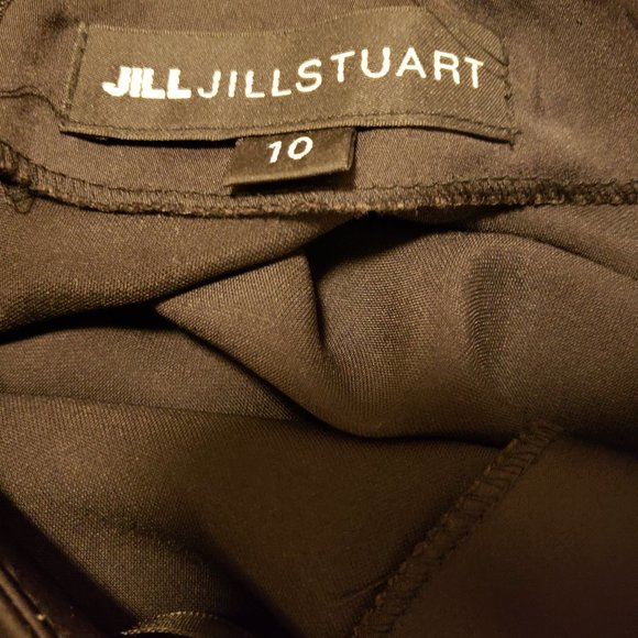 NWT JILL JILL STUART  BLACK SATIN SEQUIN GOWN - Picture 8 of 8